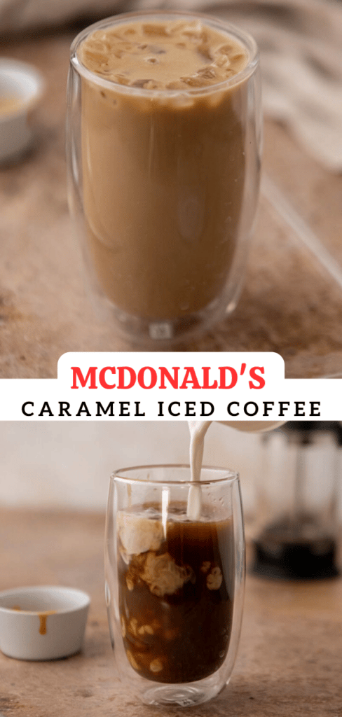 Easy McDonald's caramel iced coffee