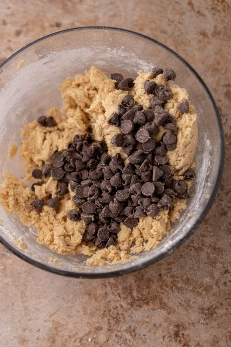 Cookie dough in a bowl