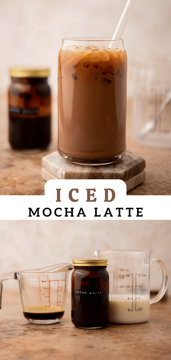 Iced mocha latte