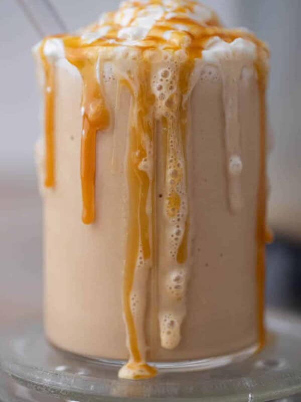 Iced caramel frappe