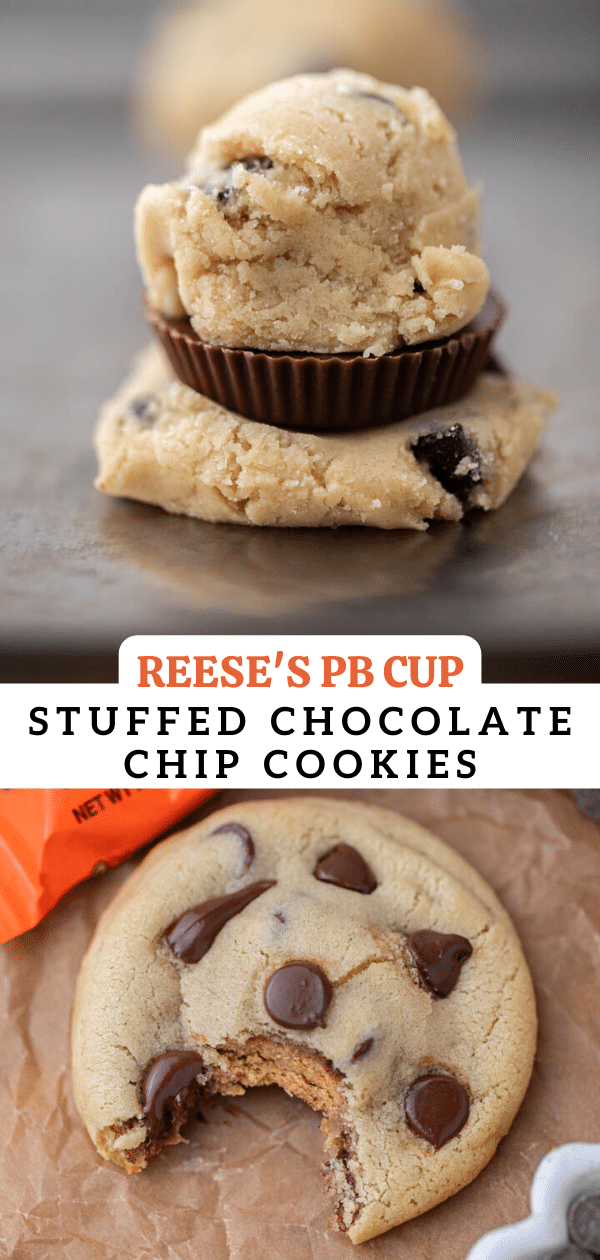 Reese's peanut butter cup chocolate chip cookies