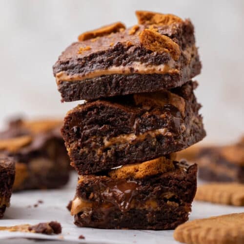 Small batch cookie butter brownies
