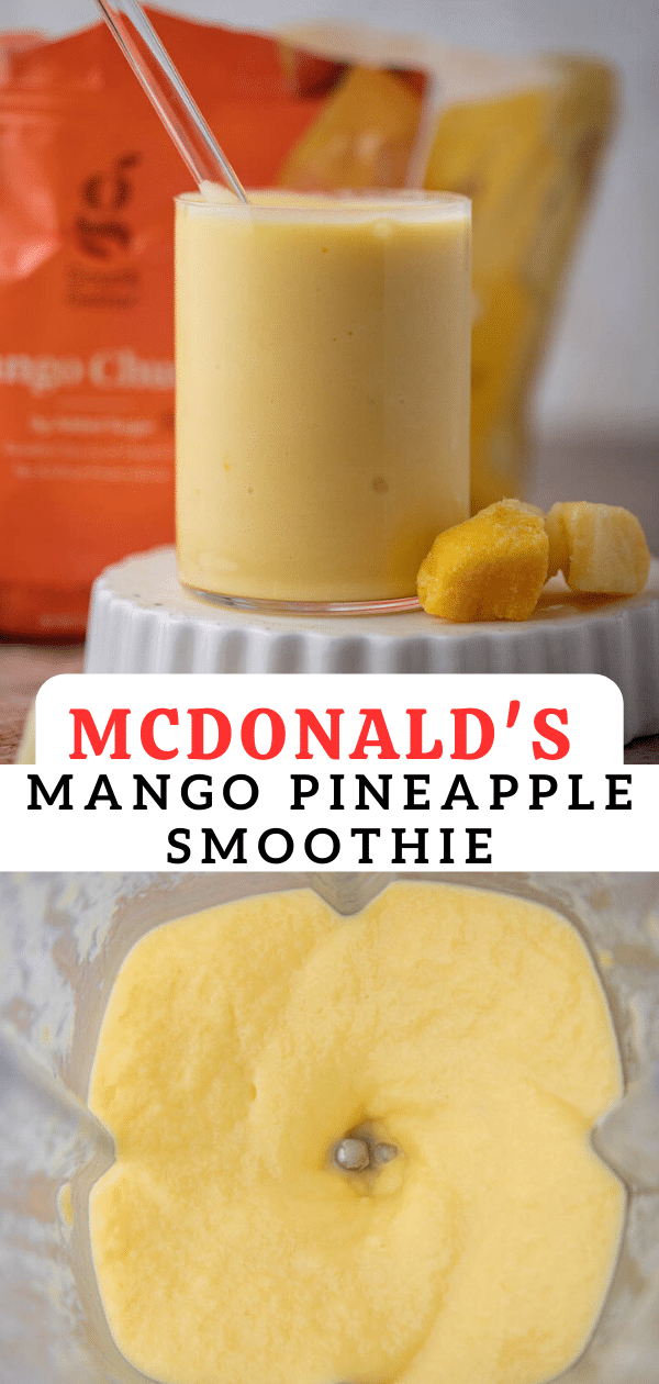 Mcdonalds mango pineapple smoothie