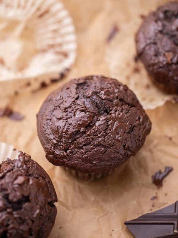 Double chocolate muffins
