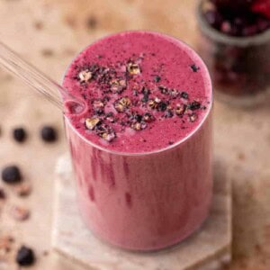 Close up of Berry smoothie
