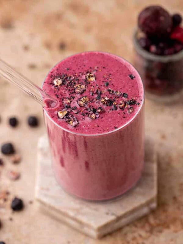 Close up of Berry smoothie