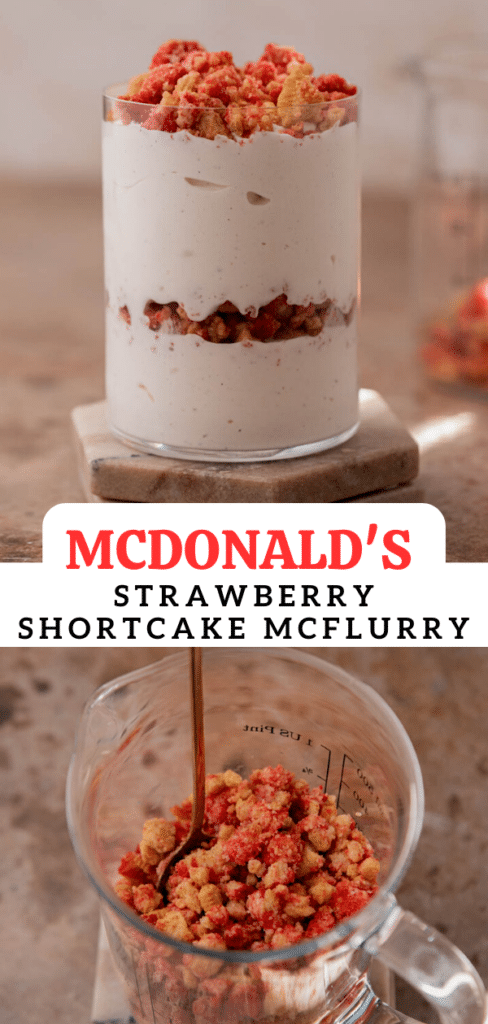 McDonald's Strawberry Shortcake McFlurry