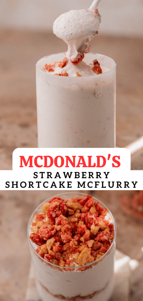 McDonald's Strawberry Shortcake McFlurry