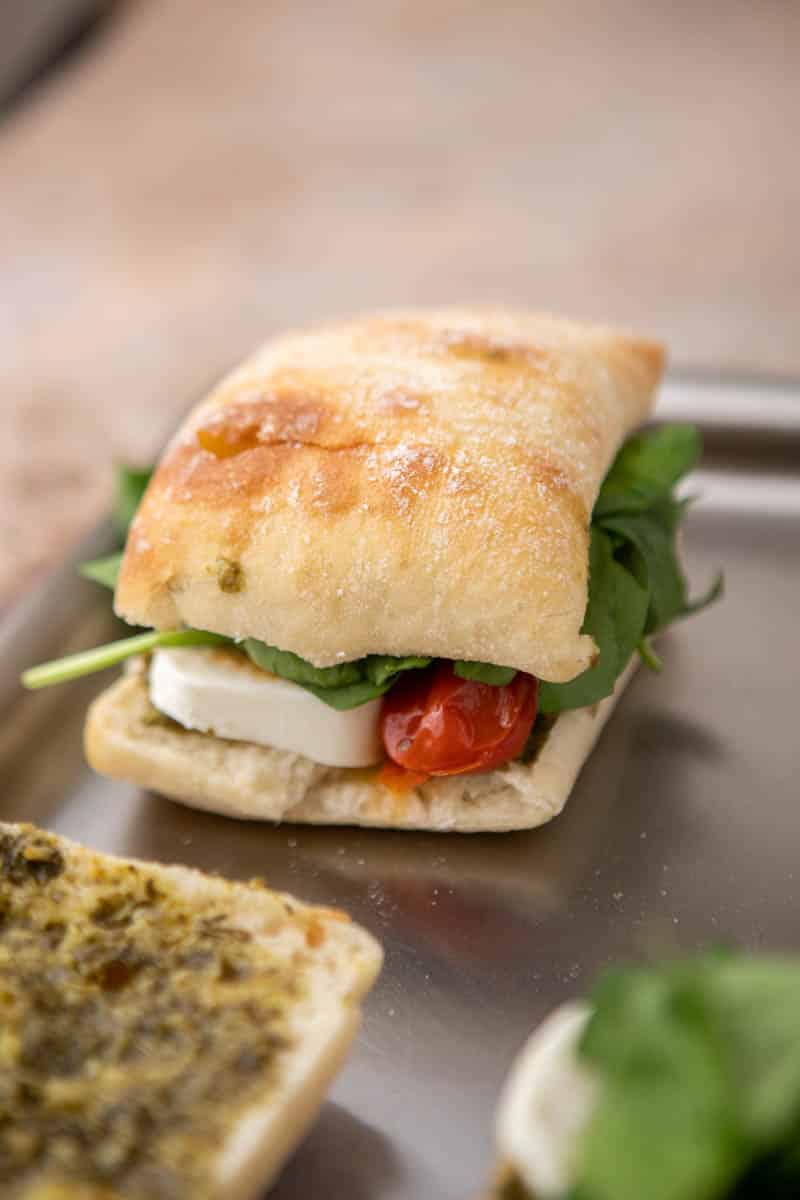 Starbucks roasted tomato mozzarella panini copycat Lifestyle of a Foodie