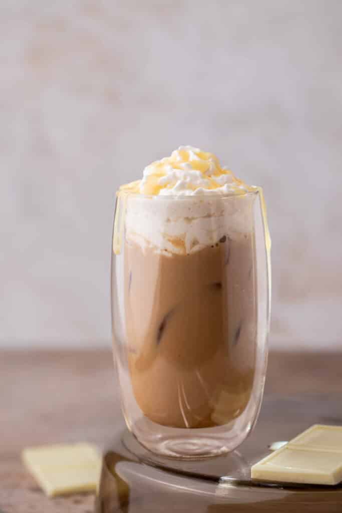 Starbucks white chocolate mocha latte