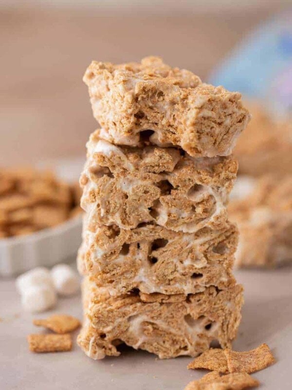 Stack of cinnamon toast crunch bars