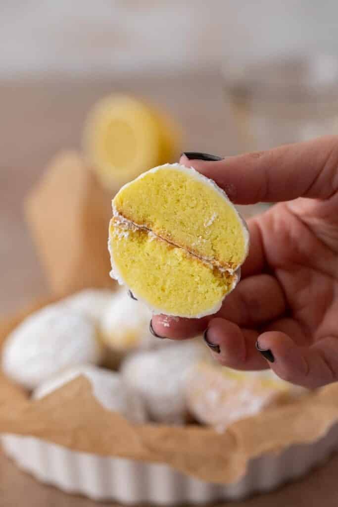 Lemon snowball cookies
