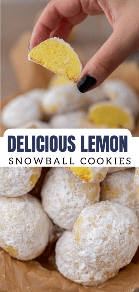 Lemon snowball cookies 