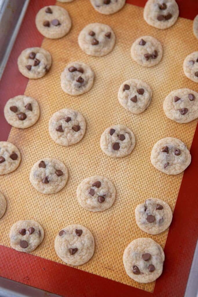 Mini chocolate chip cookies