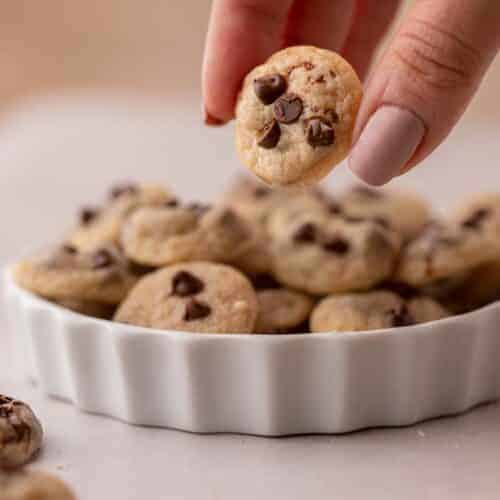 Mini chocolate chip cookies