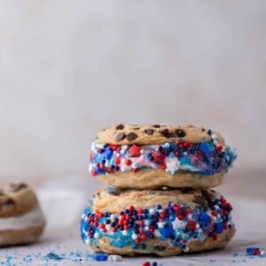 Patriotic ice cream sandwich