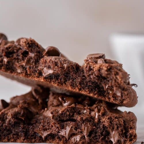 Single serve double chocolate cookie