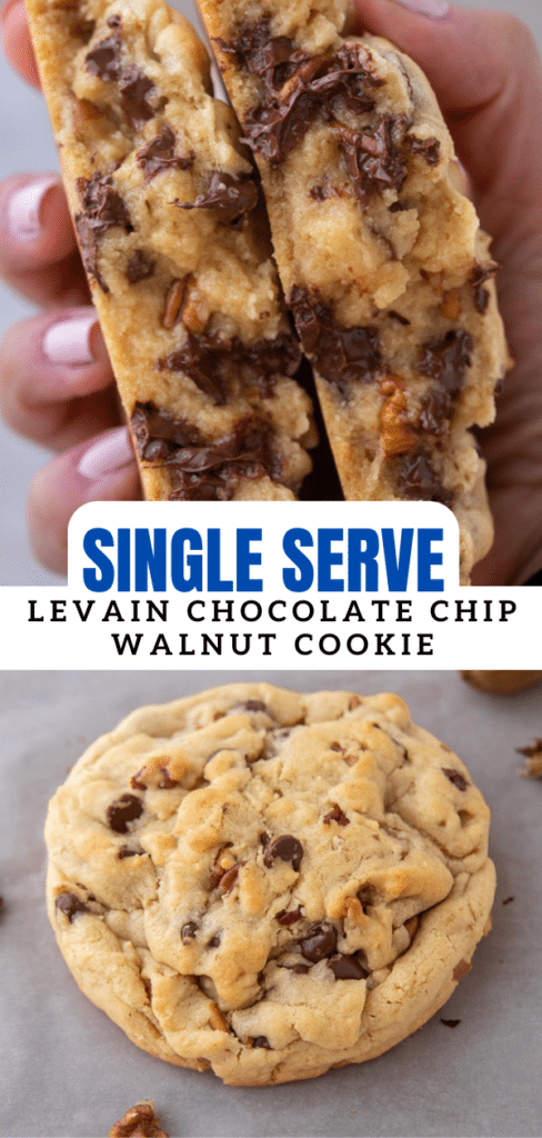 Single serve levain chocolate chip walnut cookie