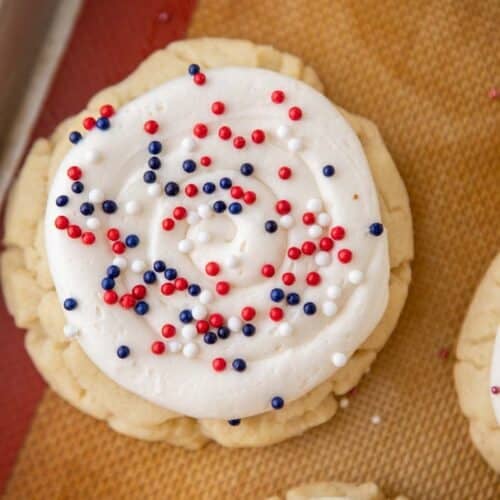 Crumbl patriotic sugar cookies