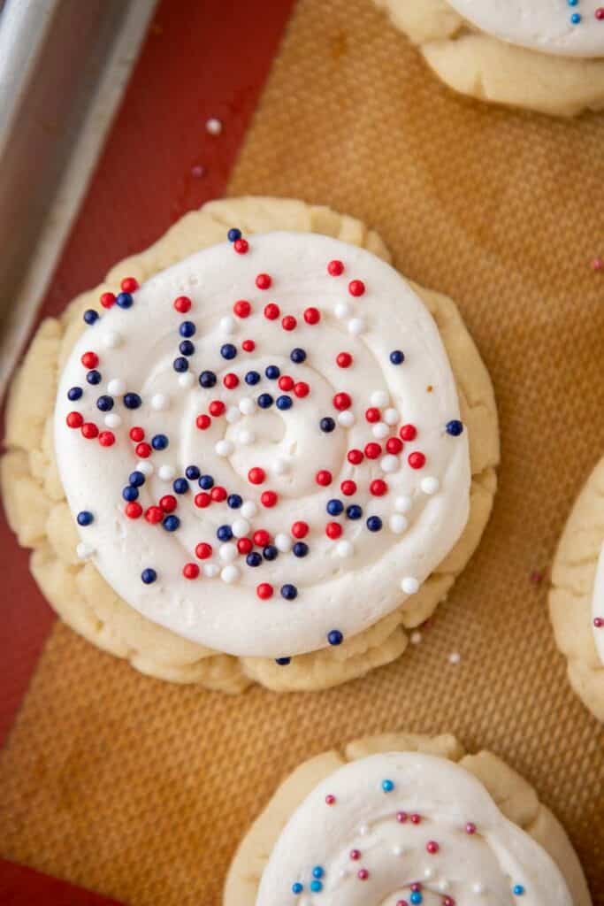 Crumbl patriotic sugar cookies 