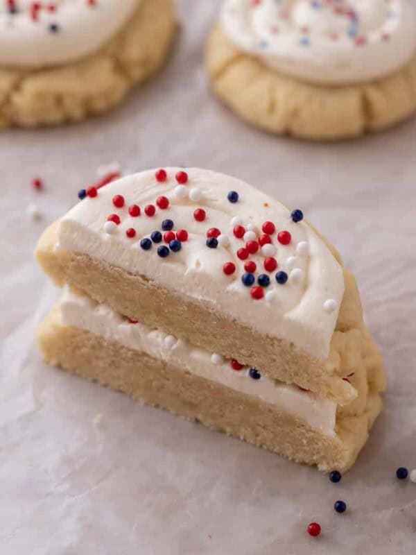 Crumbl patriotic sugar cookies