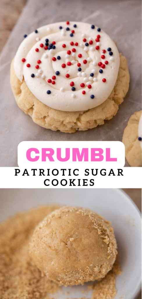 Crumbl patriotic sugar cookies