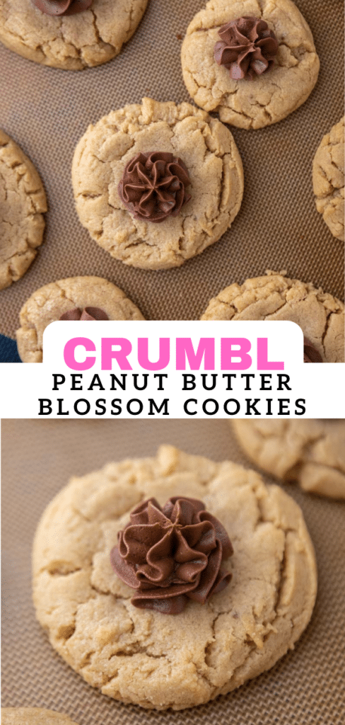 Crumbl peanut butter blossom cookies 