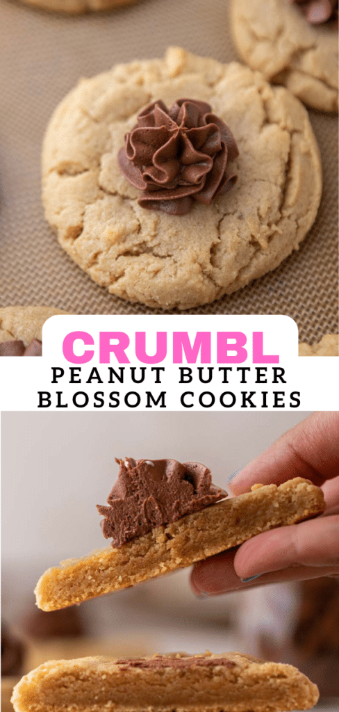 Crumbl peanut butter blossom cookies 
