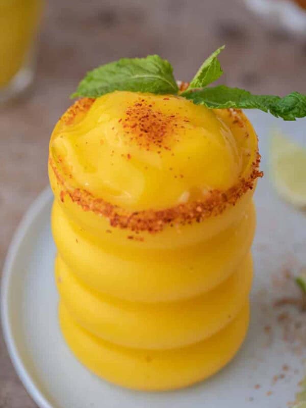 Delicious frozen mango margarita