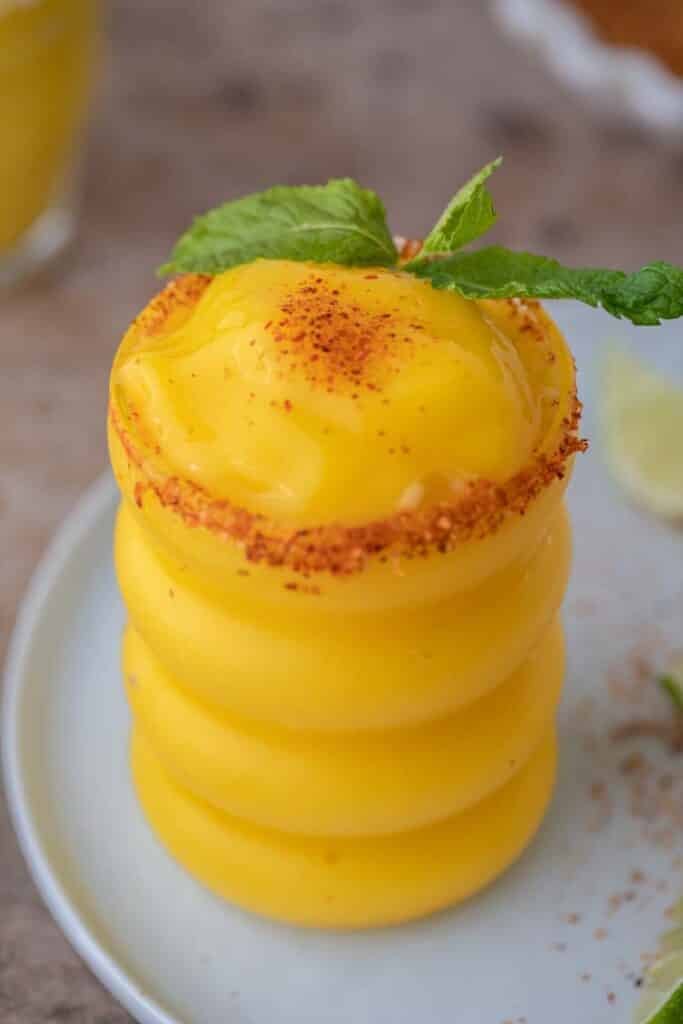 Delicious frozen mango margarita