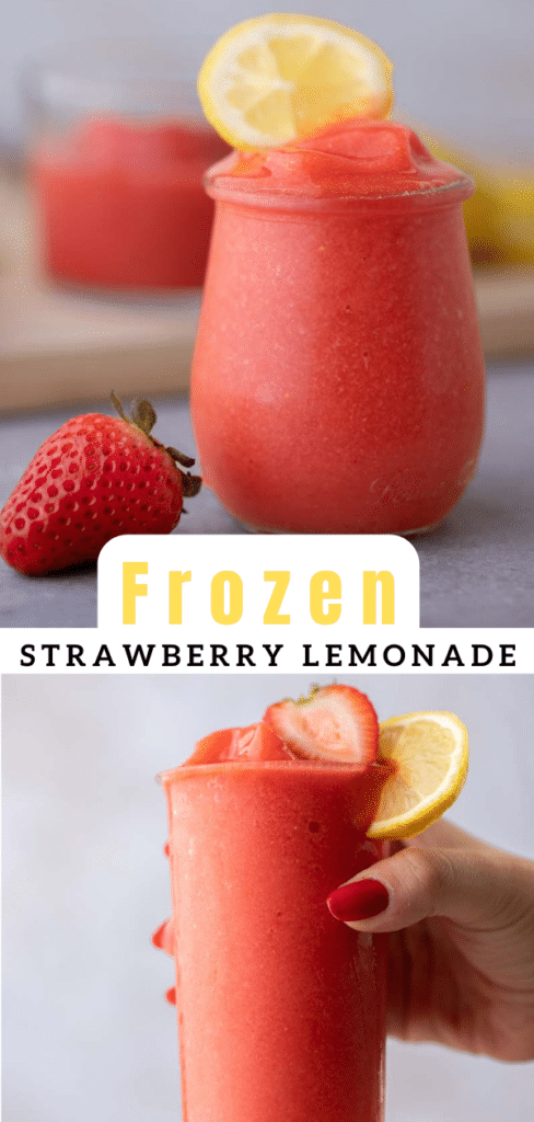 Frozen strawberry lemonade 