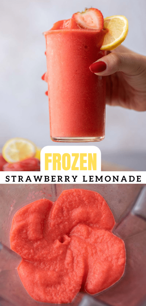 Frozen strawberry lemonade