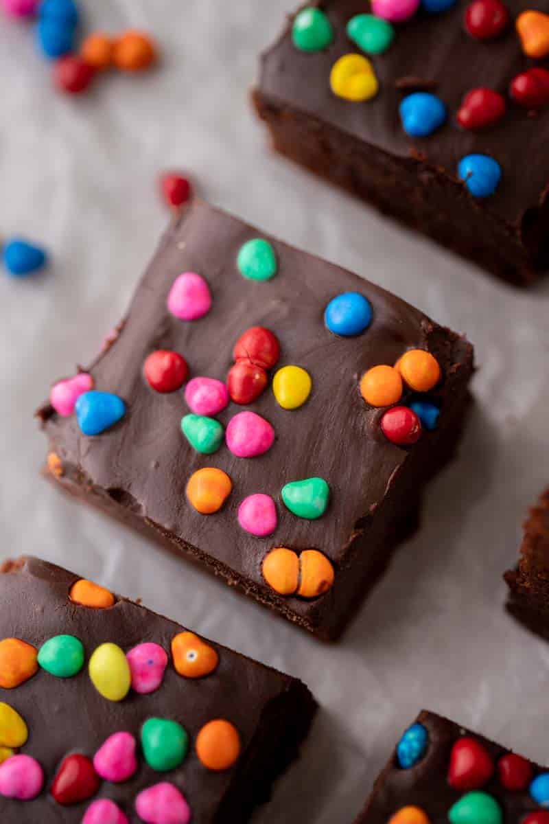 Easy small batch cosmic brownies recipe - Lifestyle of a Foodie