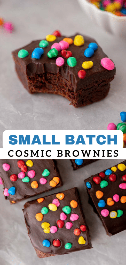 Small batch cosmic brownies 