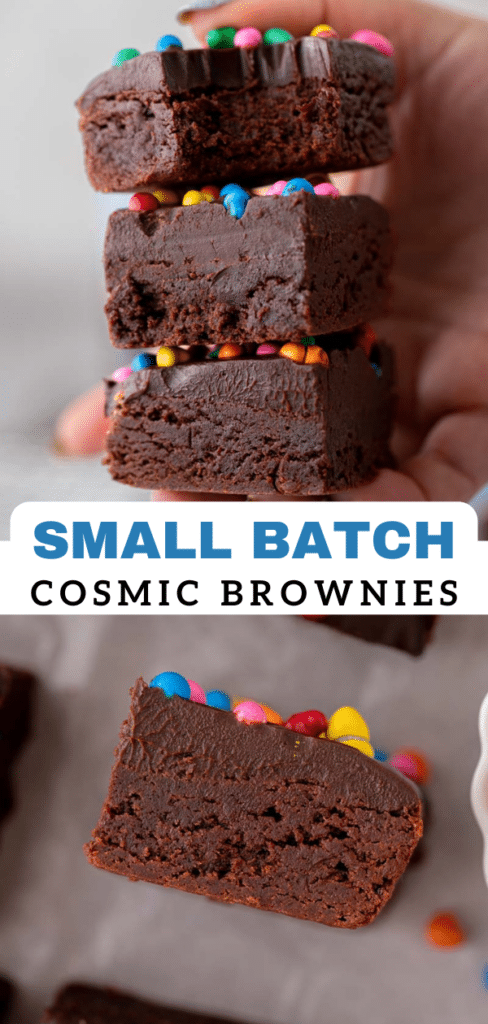 Small batch cosmic brownies 