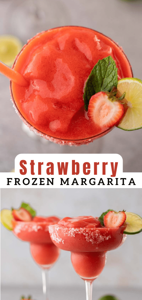 Strawberry frozen margarita