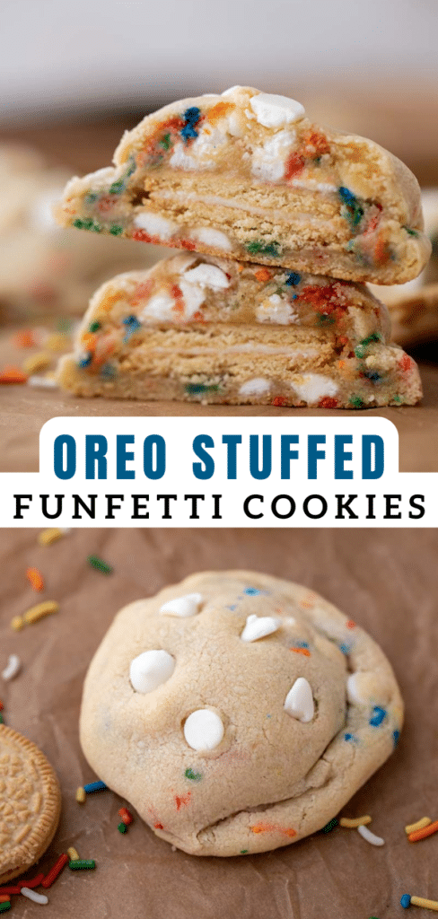 Funfetti Oreo stuffed cookies
