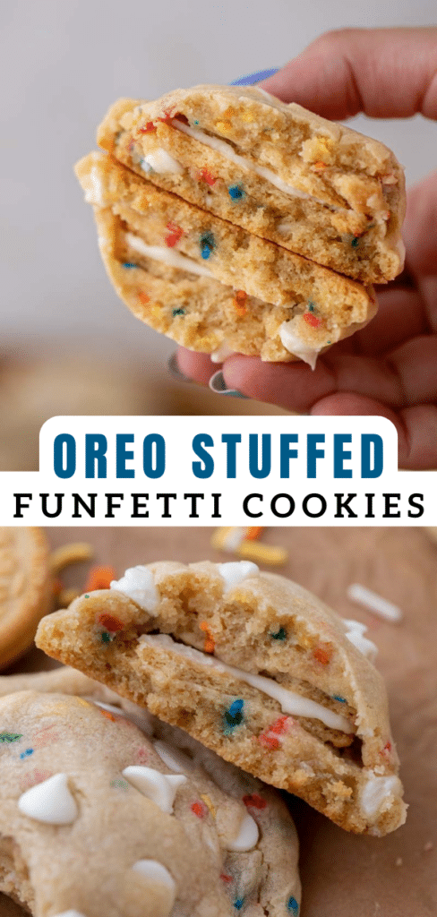 Funfetti Oreo stuffed cookies