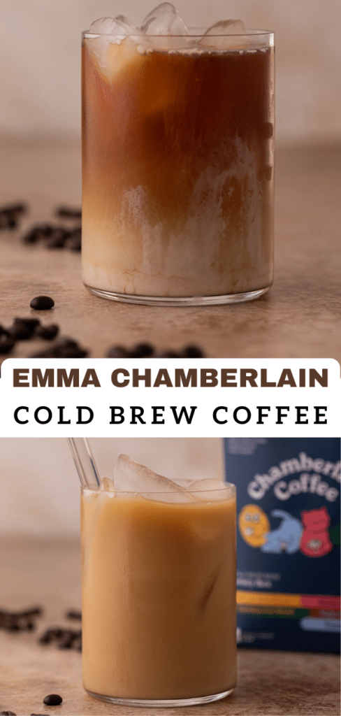 Emma Chamberlain cold brew coffee