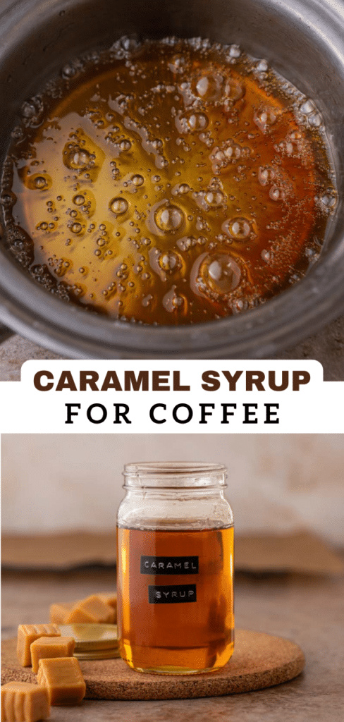 Caramel syrup for coffee 