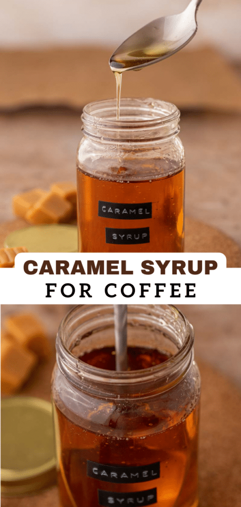 Caramel syrup for coffee 