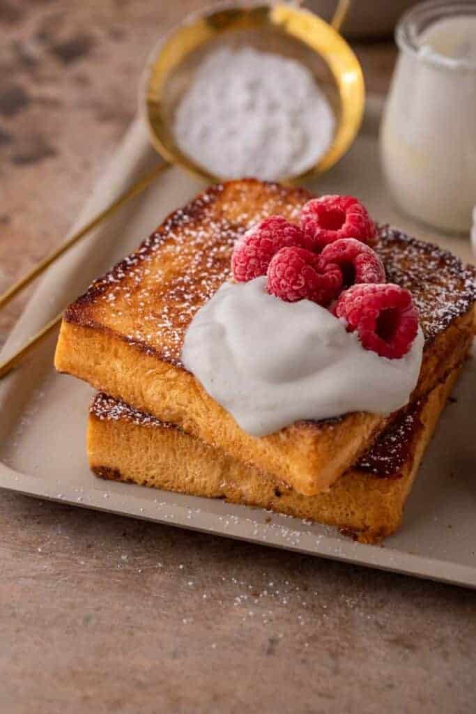 Cinnamon sugar toast stack 