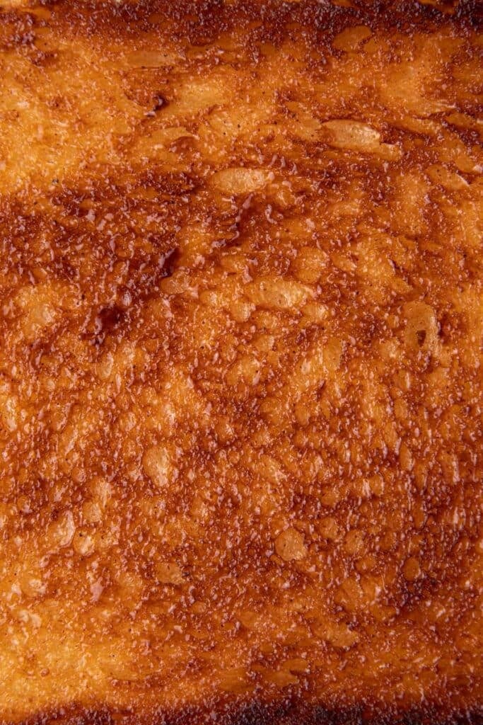 Close up of cinnamon sugar toast bread
