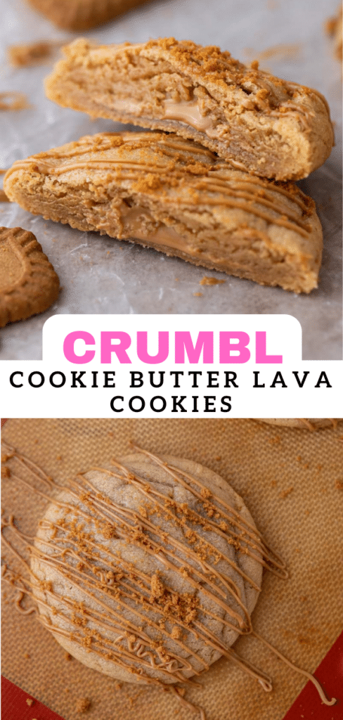 Crumbl cookie butter lava cookies 