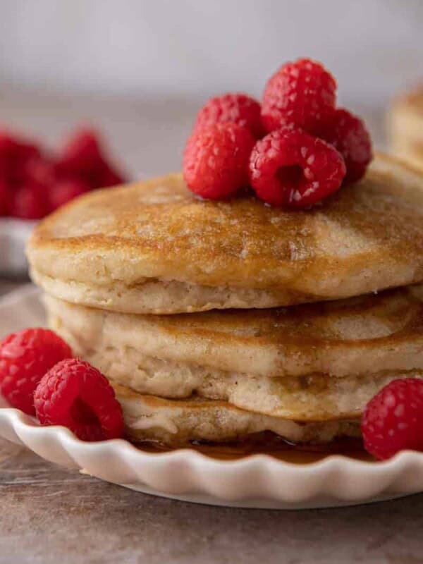 no milk pancake stack