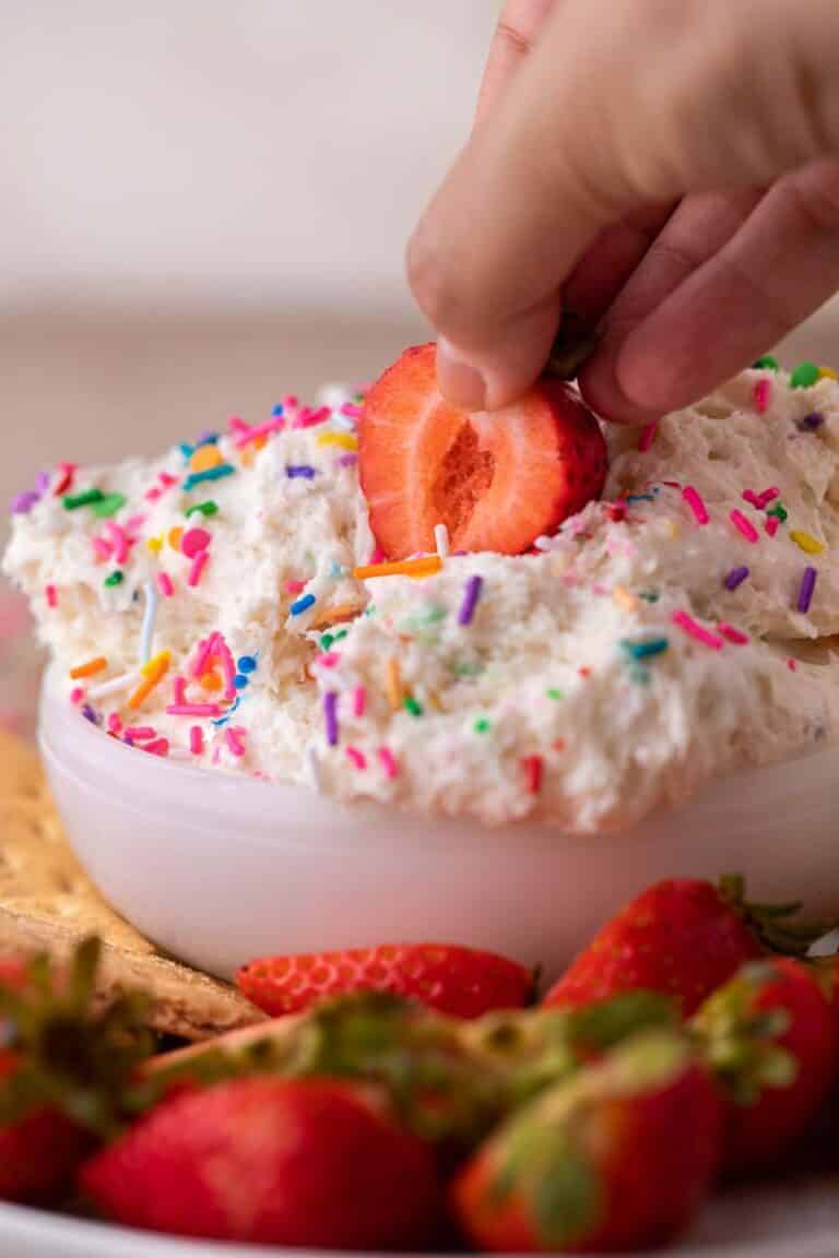 Easy homemade funfetti dip recipe Dunkaroo dip Lifestyle of a Foodie