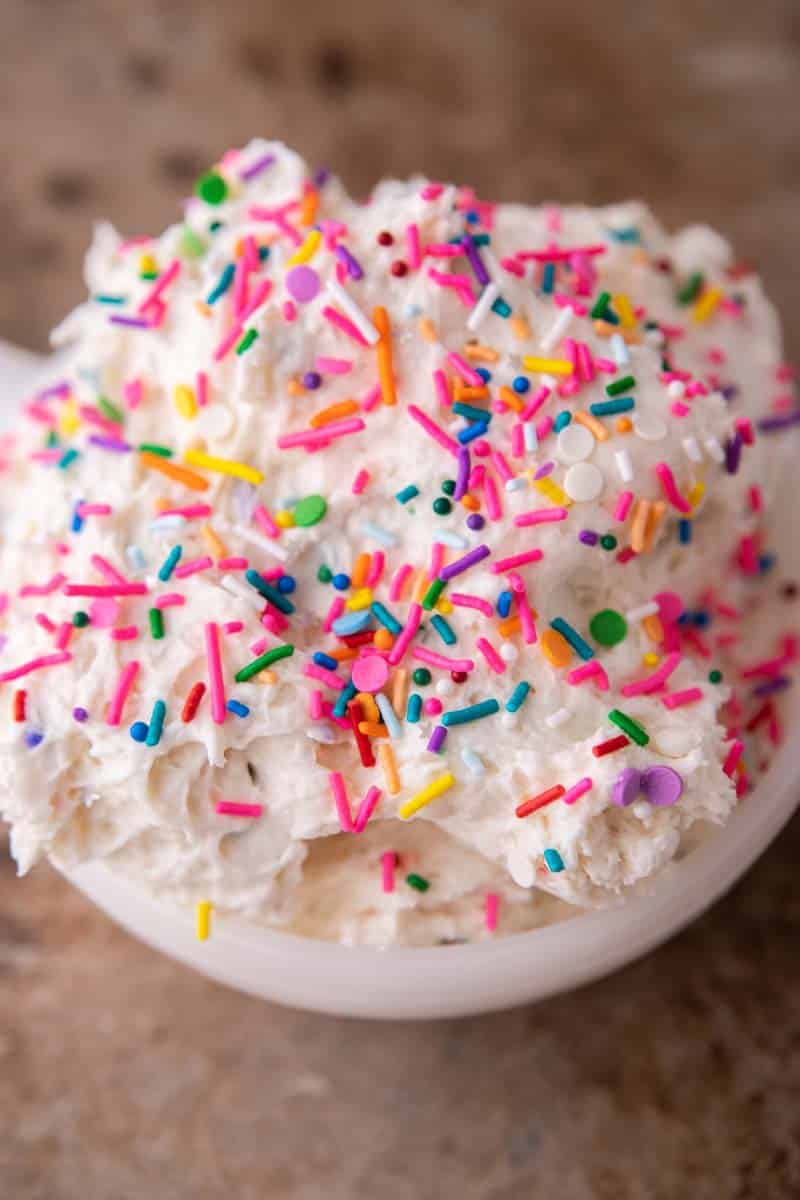 Easy homemade funfetti dip recipe Dunkaroo dip Lifestyle of a Foodie