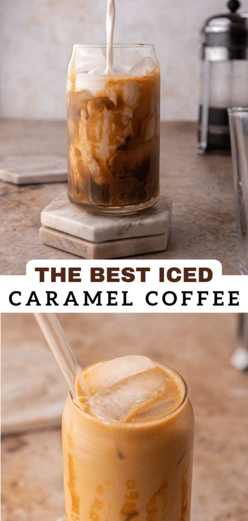 Iced caramel coffee 