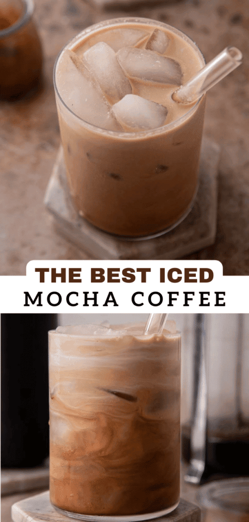 How to make homemade easy iced mocha coffee recipe - Lifestyle of a Foodie