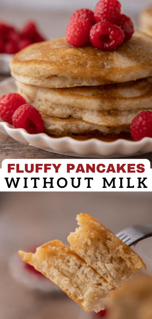 Fluffy pancakes without milk